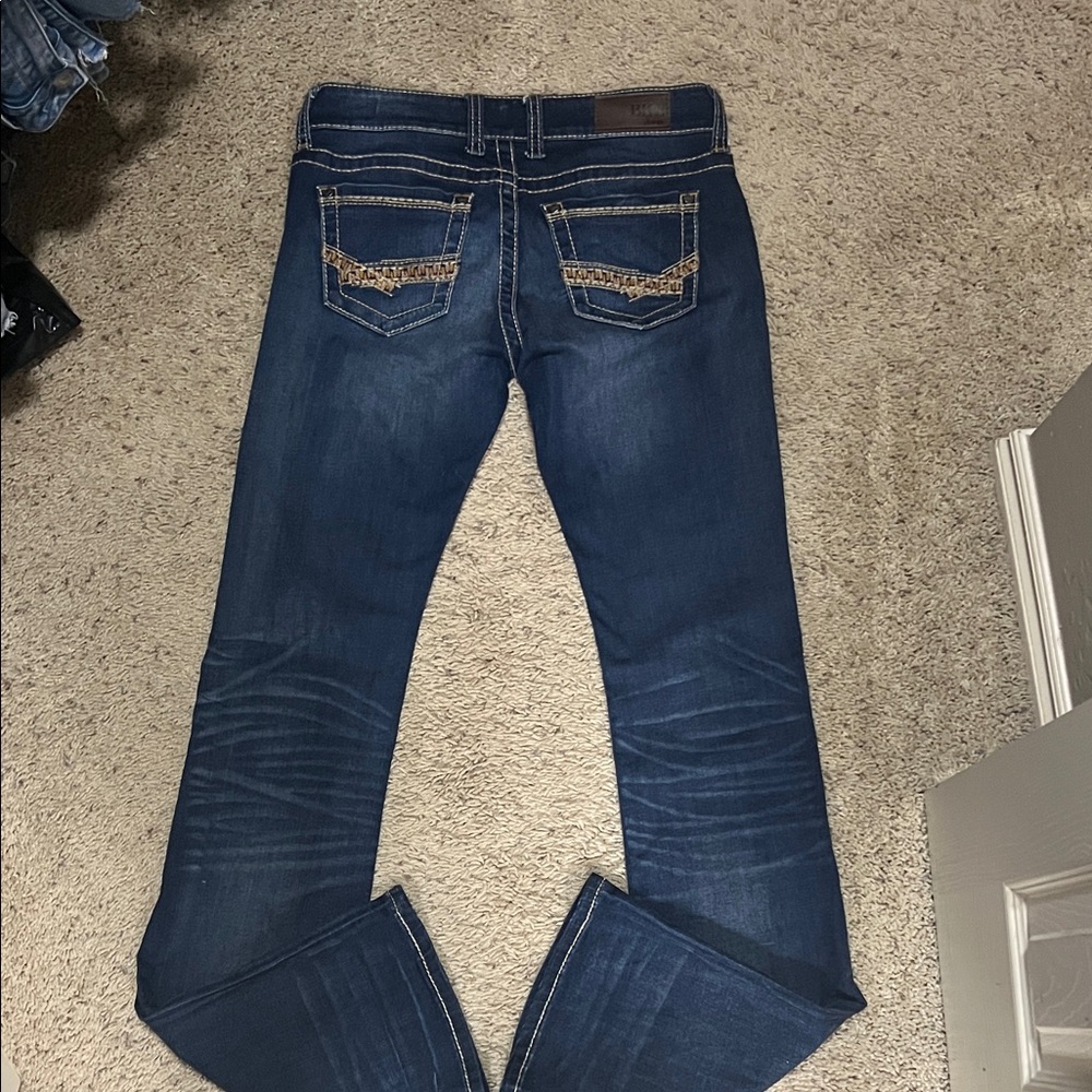 BKE Women's Boot Cut Jeans in Dark Blue - Picture 6 of 8